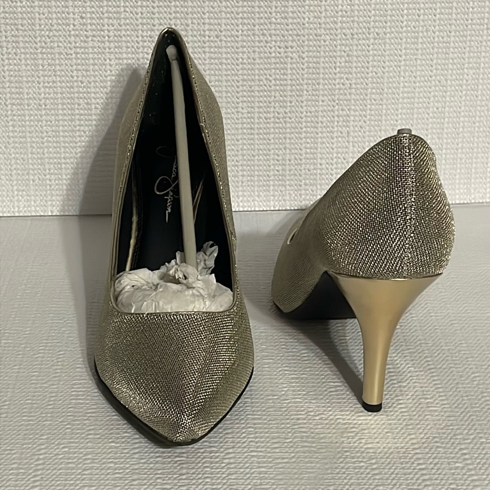 Elegant Gold Women's Heels